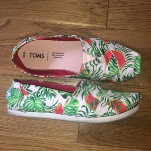 Toms Tropical Summer Print Alpargata Womens 5.5